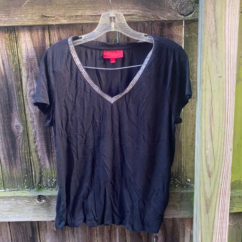 Jennifer Lopez bedazzled top sz. L